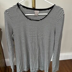 Chicos sz 1 striped tee